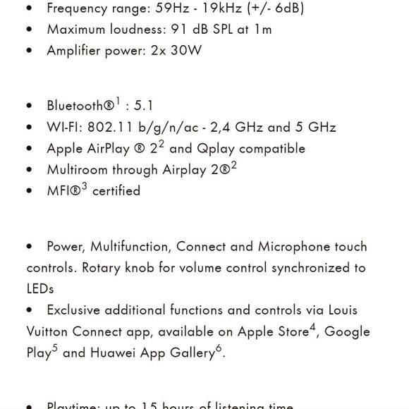 RARE! Louis Vuitton LV Limited Horizon Light Up Bluetooth Speaker & accessories - Picture 10 of 12